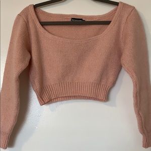 PrettyLittleThing off the shoulder crop top